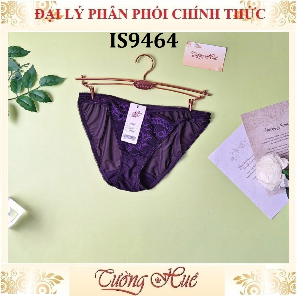 (Form nhỏ khách tăng 1 size) Quần lót nữ Bon Bon IS9464 Lưng Vừa Ren Phối Lưới Xuyên Thấu.