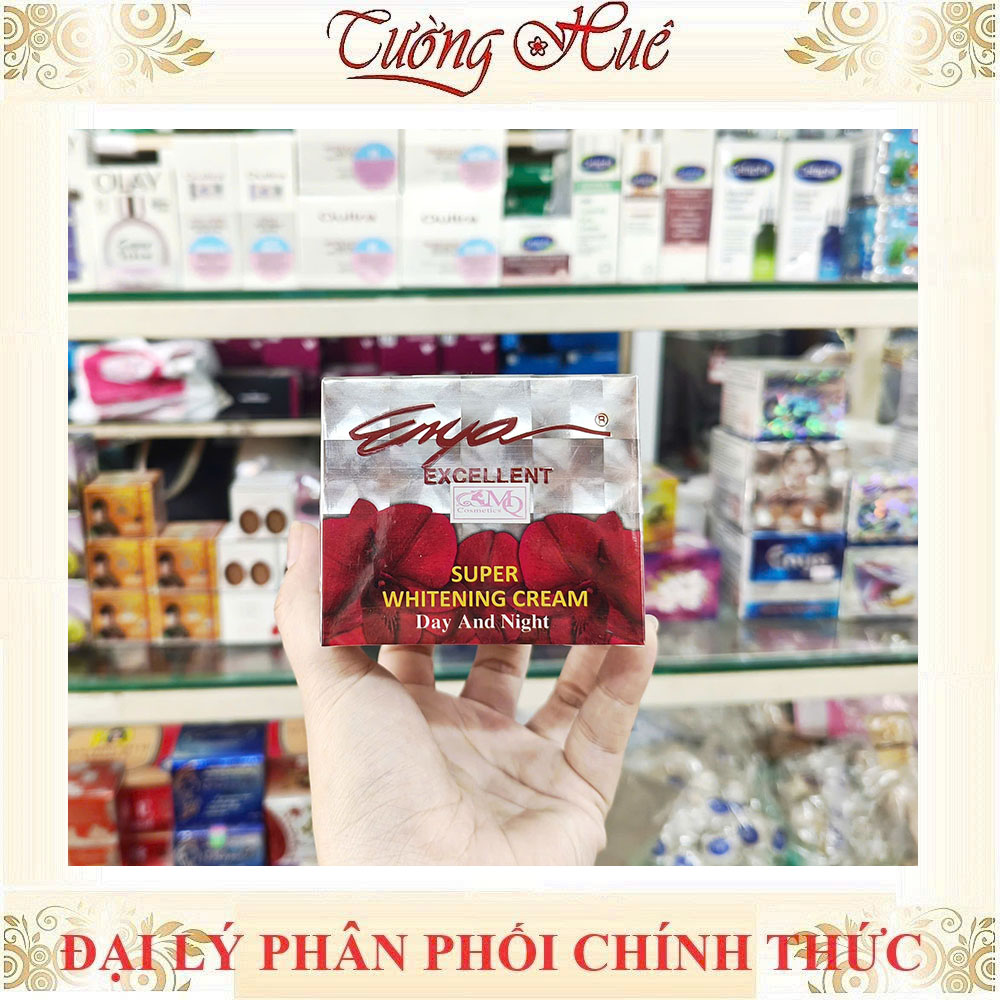 Kem ENYA Dưỡng Trắng Da Excellent Whitening Day & Night Cream - 20g (Enya Lan đỏ)
