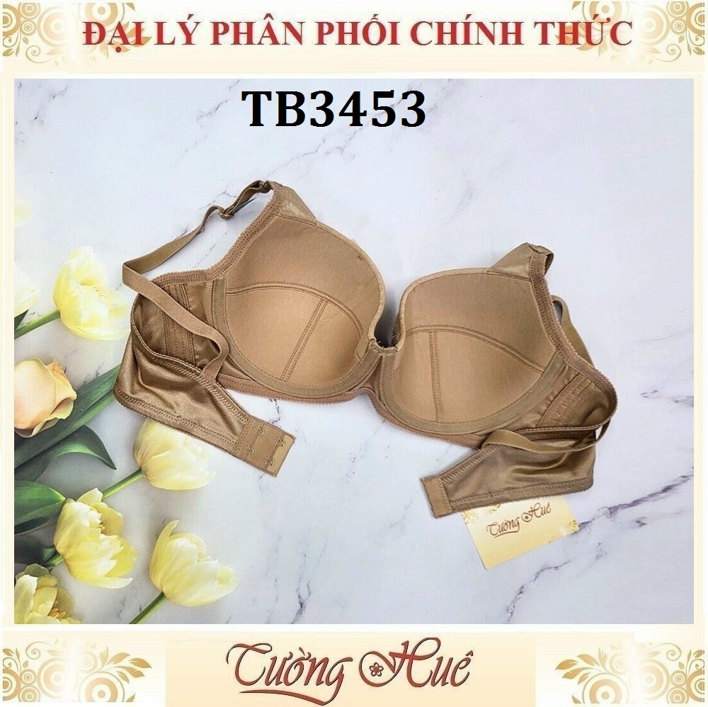 Áo Lót Nữ Thái Lan ONONO TB3453/ OB8453 Có Gọng Mút Mỏng Trơn Phối Ren 2 Móc Cài.