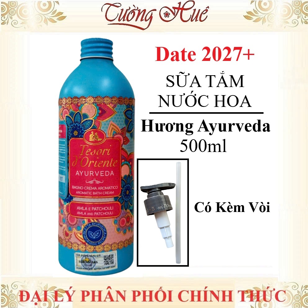 Sữa Tắm Nước Hoa Tesori d'Oriente Aromatic Bath Cream - 500ml (Có Lựa Mùi)
