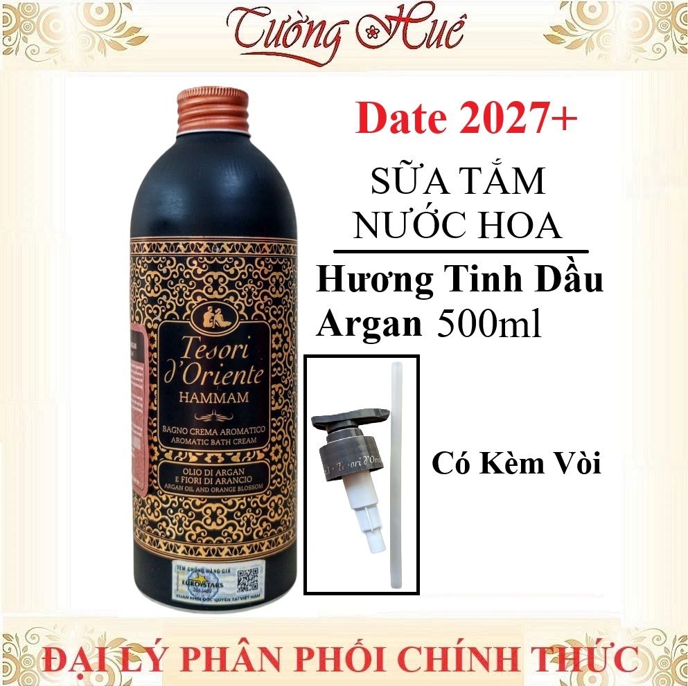 Sữa Tắm Nước Hoa Tesori d'Oriente Aromatic Bath Cream - 500ml (Có Lựa Mùi)