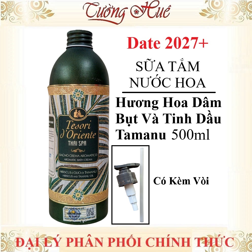 Sữa Tắm Nước Hoa Tesori d'Oriente Aromatic Bath Cream - 500ml (Có Lựa Mùi)