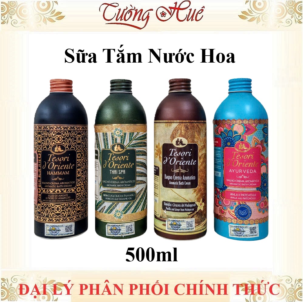 Sữa Tắm Nước Hoa Tesori d'Oriente Aromatic Bath Cream - 500ml (Có Lựa Mùi)