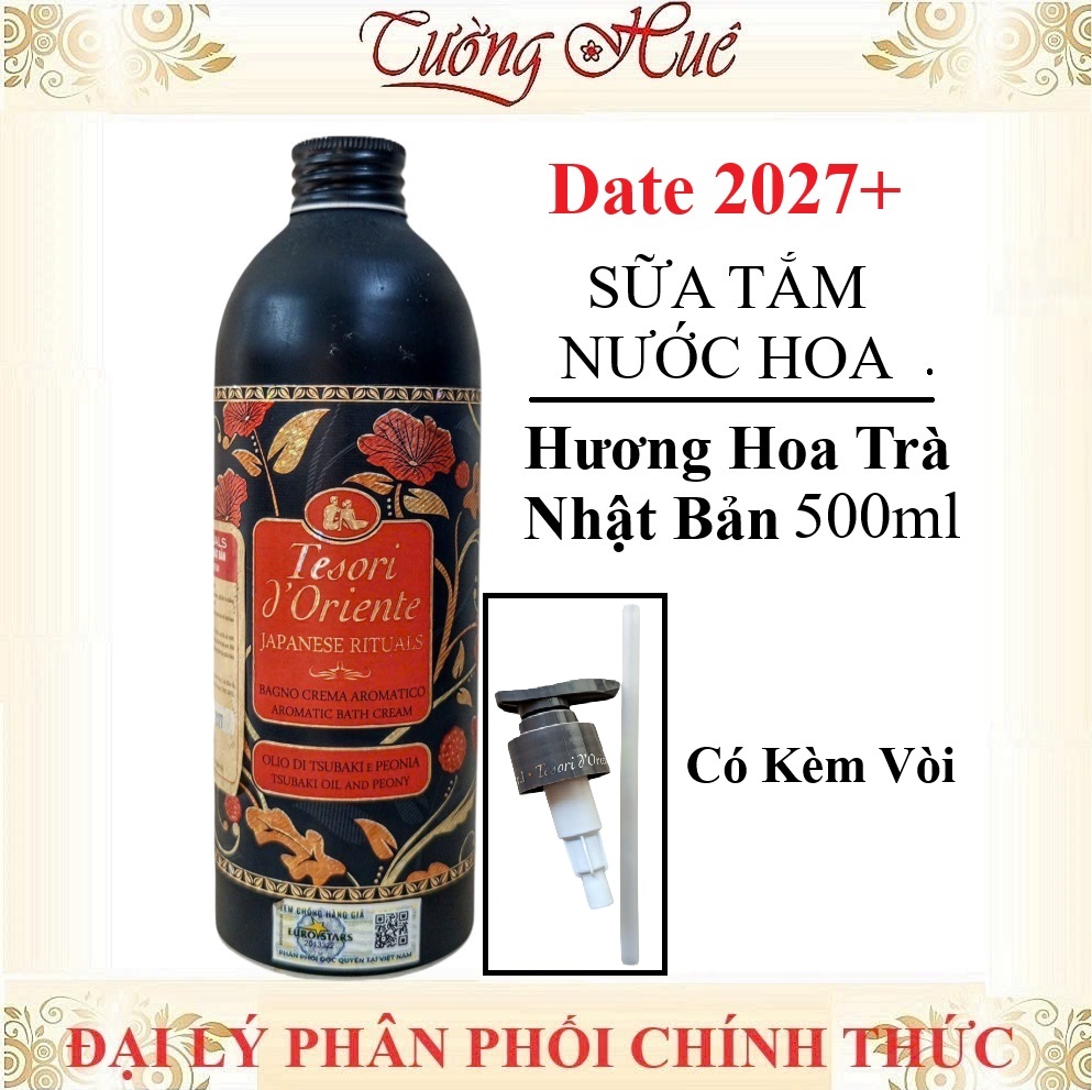 Sữa Tắm Nước Hoa Tesori d'Oriente Aromatic Bath Cream - 500ml (Có Lựa Mùi)