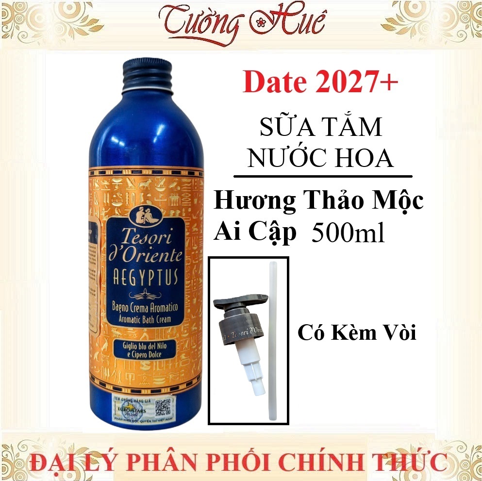 Sữa Tắm Nước Hoa Tesori d'Oriente Aromatic Bath Cream - 500ml (Có Lựa Mùi)