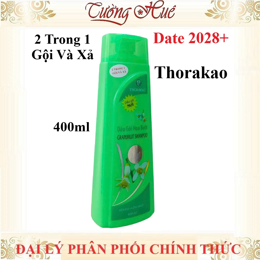Dầu Gội Xả Hoa Bưởi Thorakao 2in1 Grapefruit - 400ml