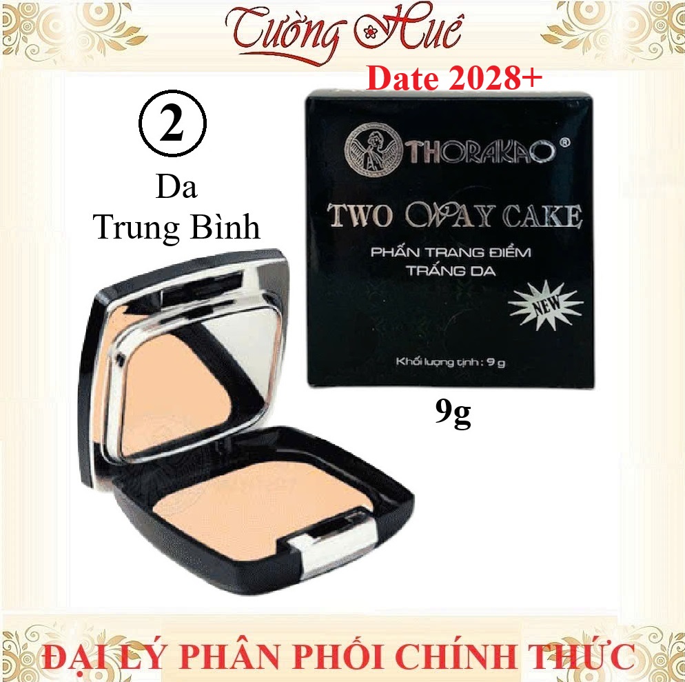 Phấn Trang Điểm Trắng Da Thorakao Two Way Cake 9g - Nhiều Màu Lựa Chọn