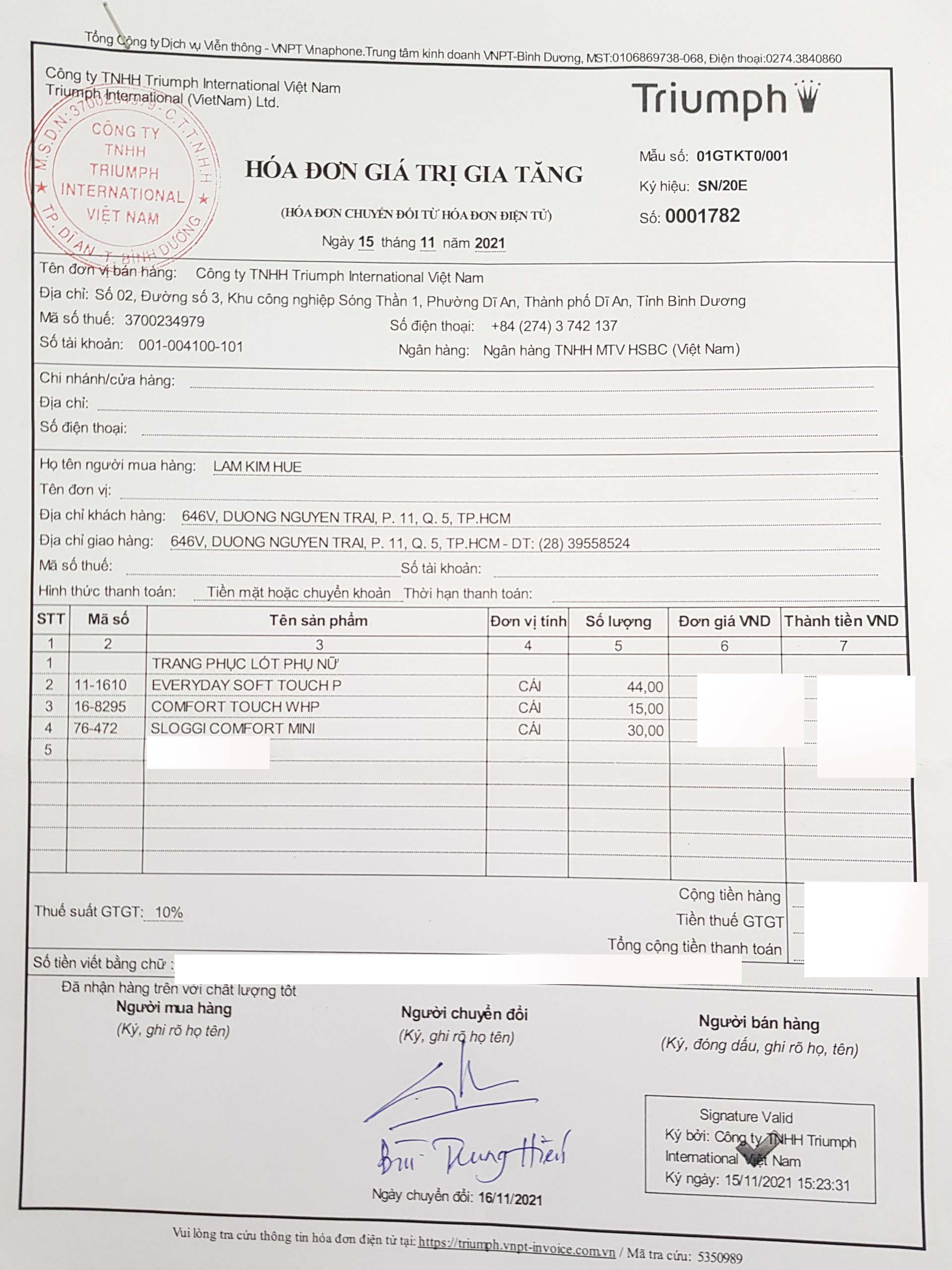 Áo lót nữ Triumph Everyday Soft Touch P không gọng, mút mỏng lưng chữ U.