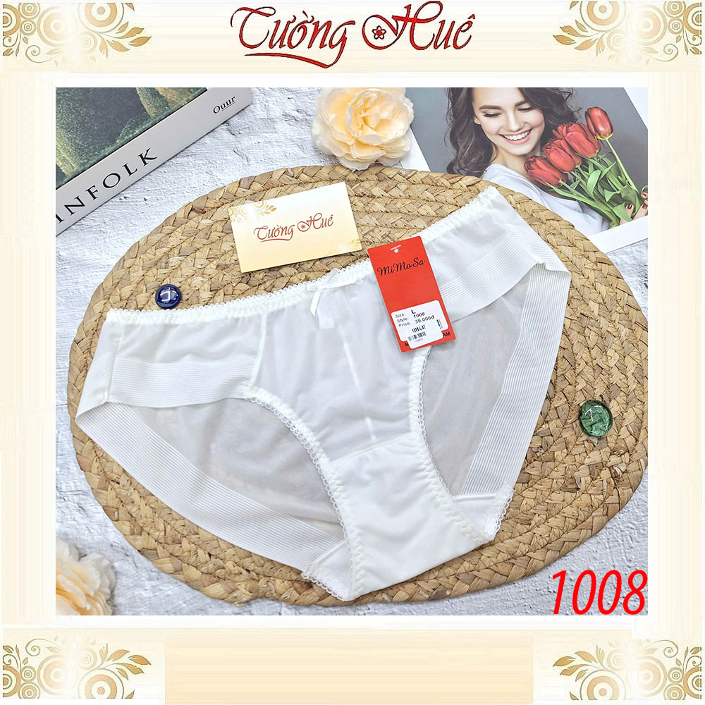 Quần Lót MiMoSa 1008 Thun Cotton Cạp Vừa Viền Mông Không Đường May