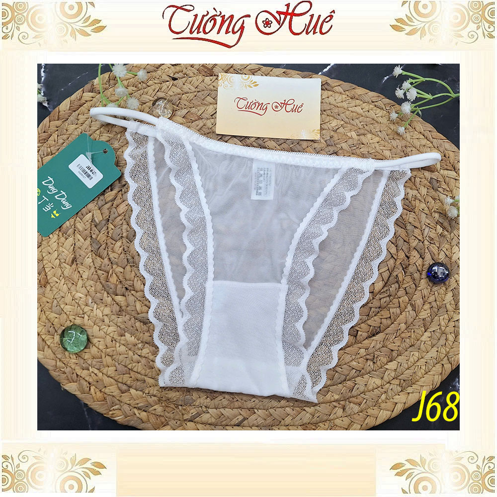 Quần Lót Nữ Ding Dang J68 Vải Voan Mỏng Mát Viền Ren Mềm