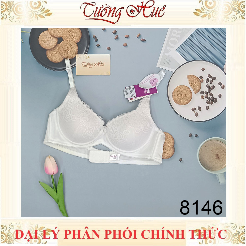 Áo lót nữ annie Bra 8146 ren nâng ngực mút mỏng.