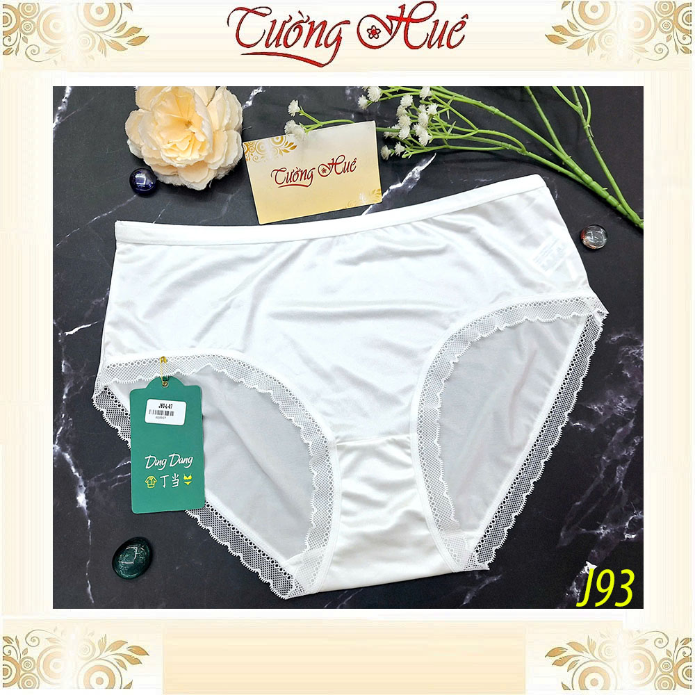 Quần lót nữ Ding Dang J93 lụa lạnh mát viền phối ren mềm