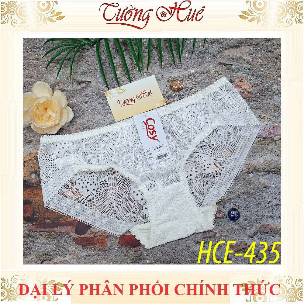 Quần lót nữ Cosy HCE 435 ren thêu hoa lưng thấp