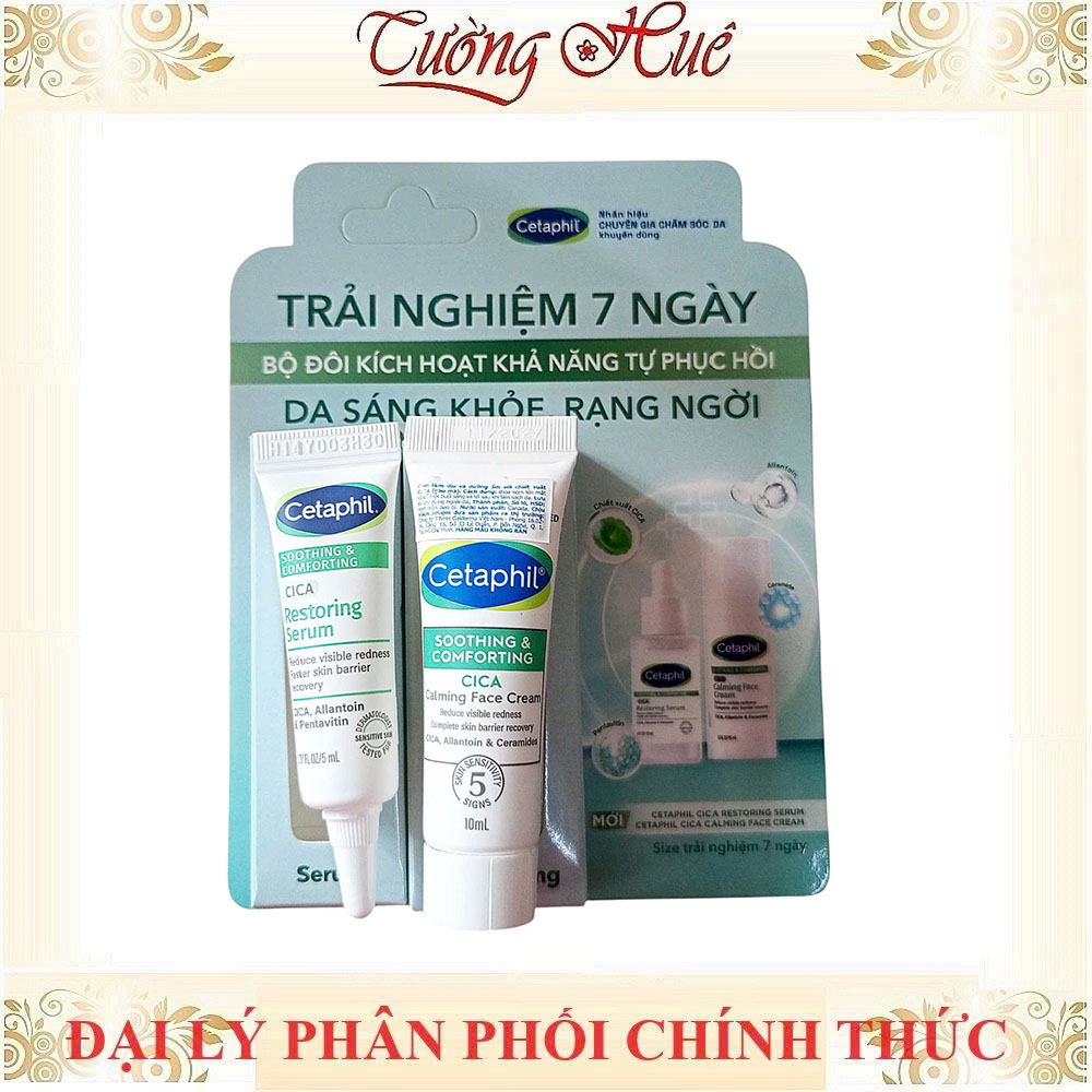 Bộ Đôi Cetaphil Trải Nghiệm 7 Ngày Serum & Kem Dưỡng Ẫm Da Sáng Khỏe