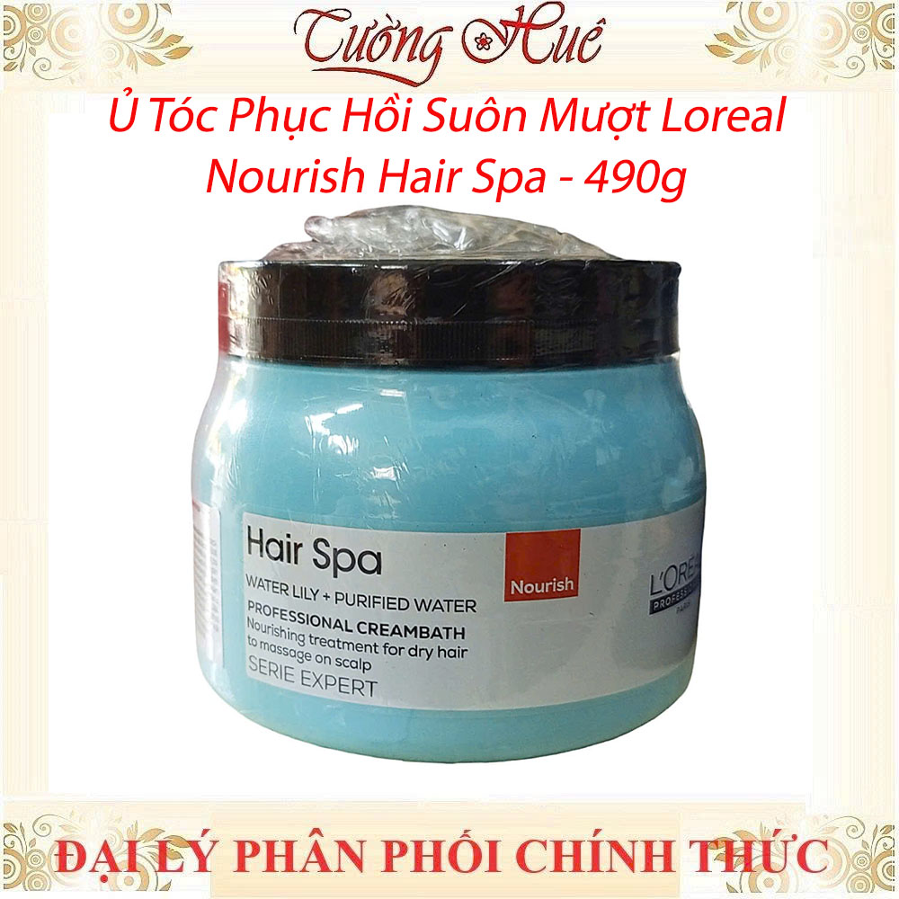 Ủ Tóc Phục Hồi Suôn Mượt Loreal Hair Spa - 490g - Xanh