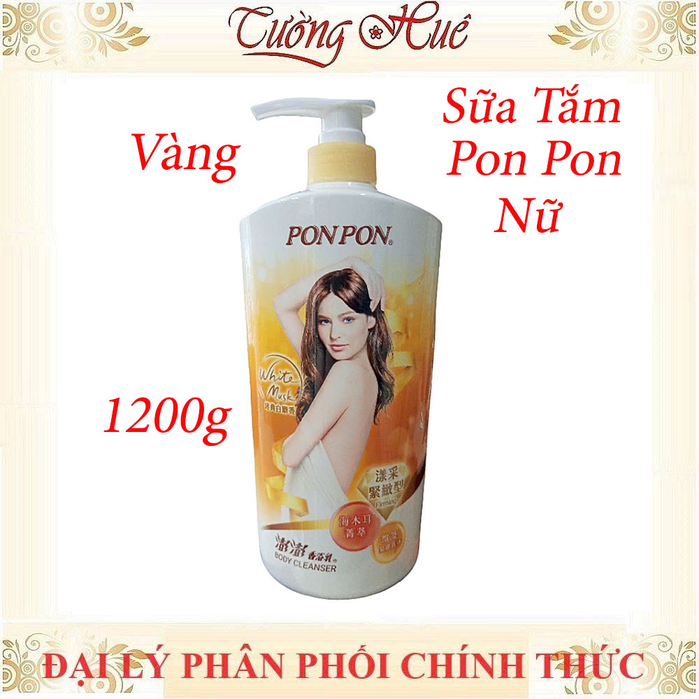 Sữa Tắm Nữ Pon Pon Đài Loan Nhiều Mùi - 1200g