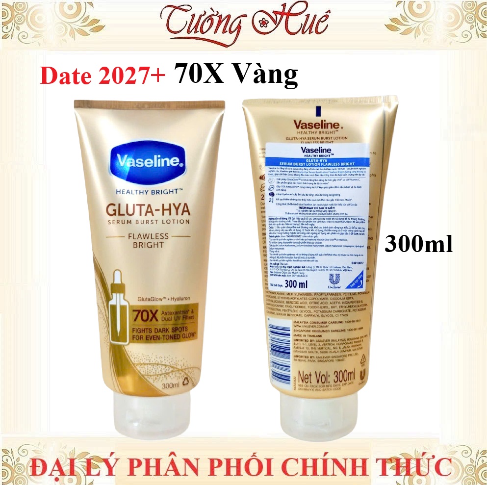 Sữa Dưỡng Thể Vaseline Chống Nắng Hàng Thái 4x / 10x / 50x / 70x - 290ml / 300ml (Có Lựa Chọn)