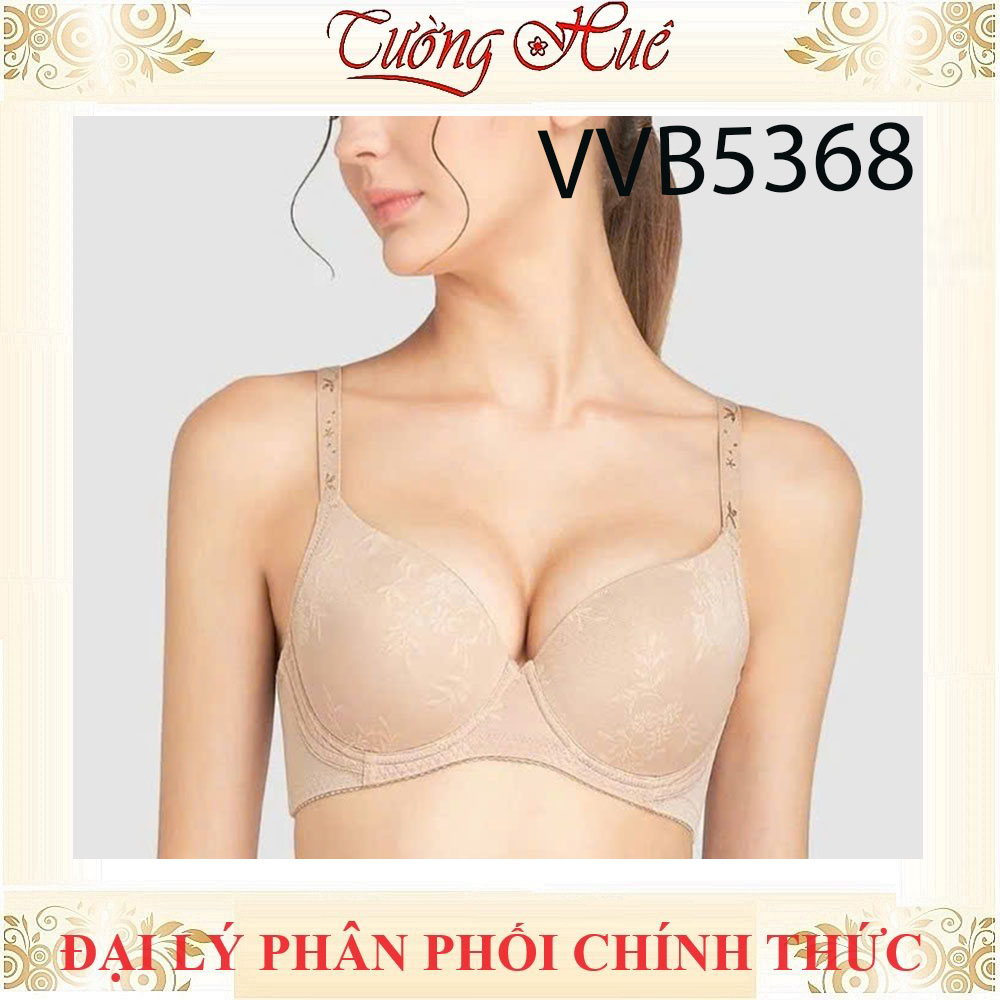 Áo Lót Nữ Wacoal VVB5368 Áo Lót Mặc Áo Dài Có Gọng Bản Lưng Lớn 3 Móc Cài