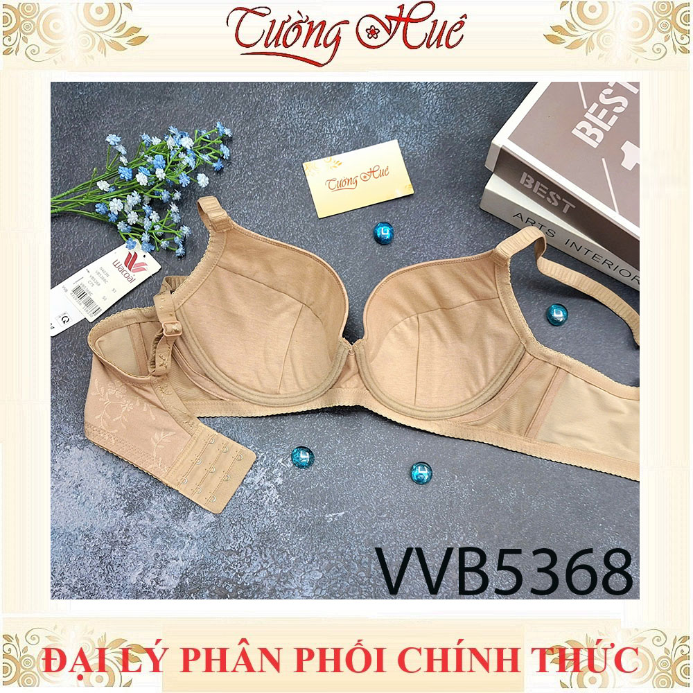 Áo Lót Nữ Wacoal VVB5368 Áo Lót Mặc Áo Dài Có Gọng Bản Lưng Lớn 3 Móc Cài