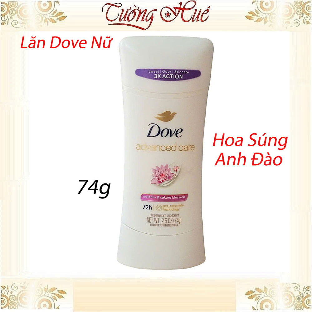 Lăn Khử Mùi Nữ Dove Nhiều Mùi Lựa Chọn - 74g