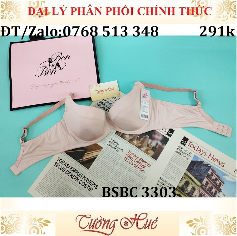 Áo lót nữ Bon Bon BSCB 3303 siêu mỏng, lưng bản to chữ U.