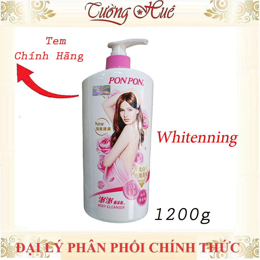 Sữa Tắm Nữ Pon Pon Đài Loan Nhiều Mùi - 1200g