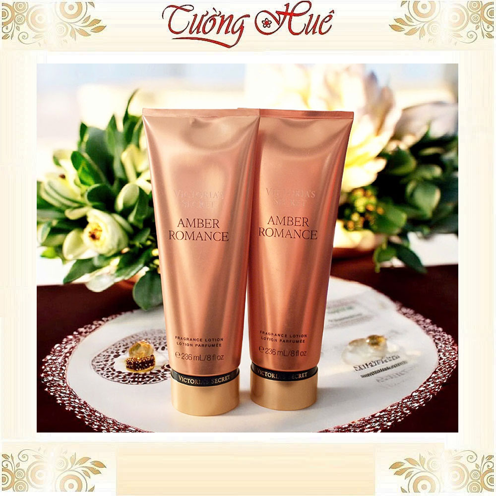 Sữa Dưỡng Thể Victoria's Secret Amber Romance Lotion Perfumée - 236ml - Cam