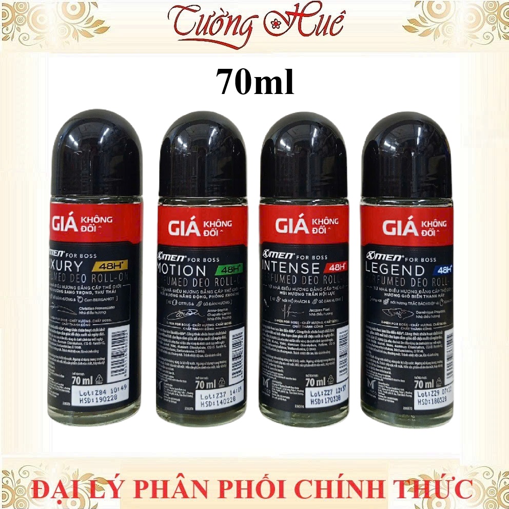 Lăn Nước Khử Mùi Nam X-Men For Boss - 70ml (Nhiều Mùi Lựa Chọn)
