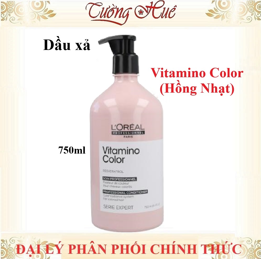 Dầu Xả Giữ Màu Tóc Nhuộm Loreal Serie Expert A-ox Vitamino Color - Hồng Nhạt (Có Lựa Chọn)