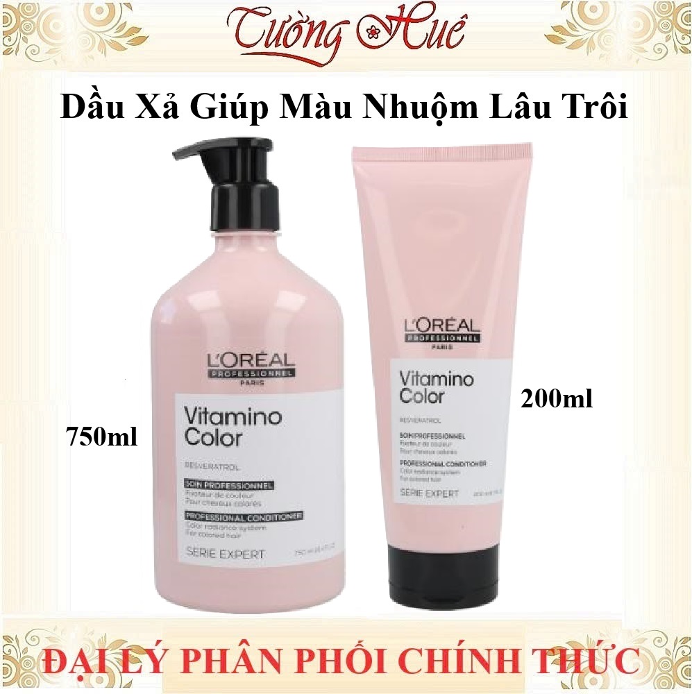 Dầu Xả Giữ Màu Tóc Nhuộm Loreal Serie Expert A-ox Vitamino Color - Hồng Nhạt (Có Lựa Chọn)