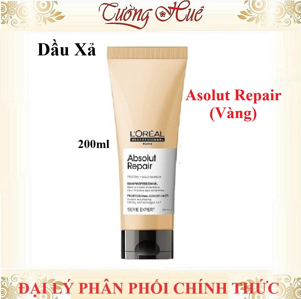 Dầu Xả Chăm Sóc Tóc Hư Tổn Loreal Serie Expert Absolut Repair - Vàng ( Có Lựa Chọn )