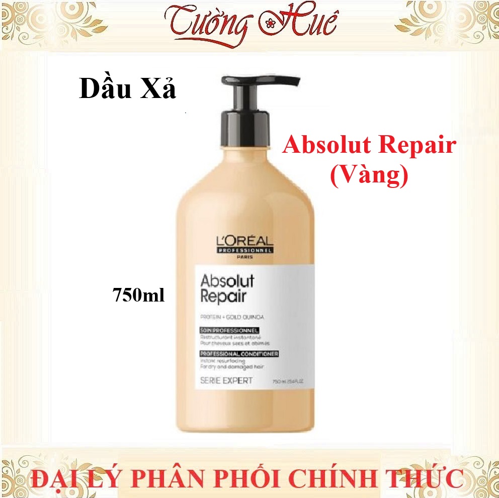 Dầu Xả Chăm Sóc Tóc Hư Tổn Loreal Serie Expert Absolut Repair - Vàng ( Có Lựa Chọn )