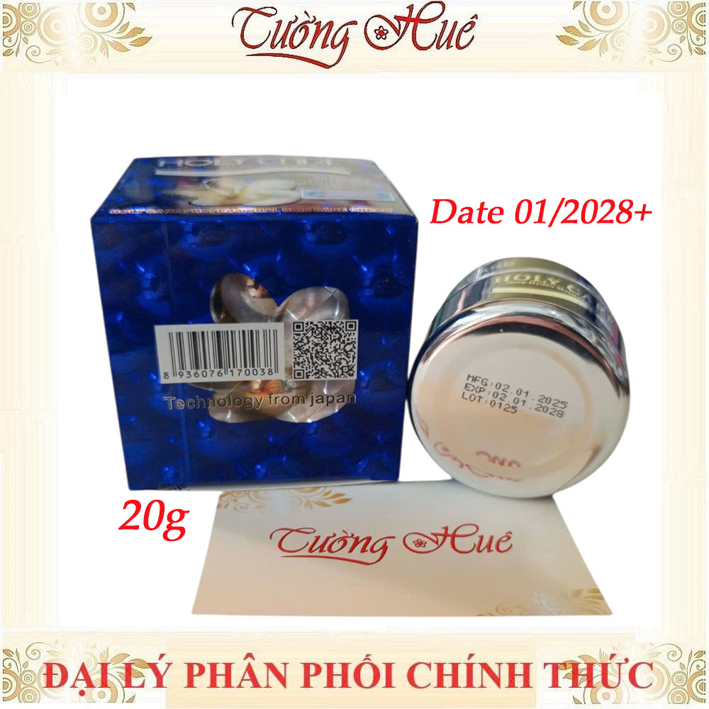 Kem Holy Care Dưỡng Trắng Da Mờ Nám Săn Chắc Da - 20g - Xanh dương