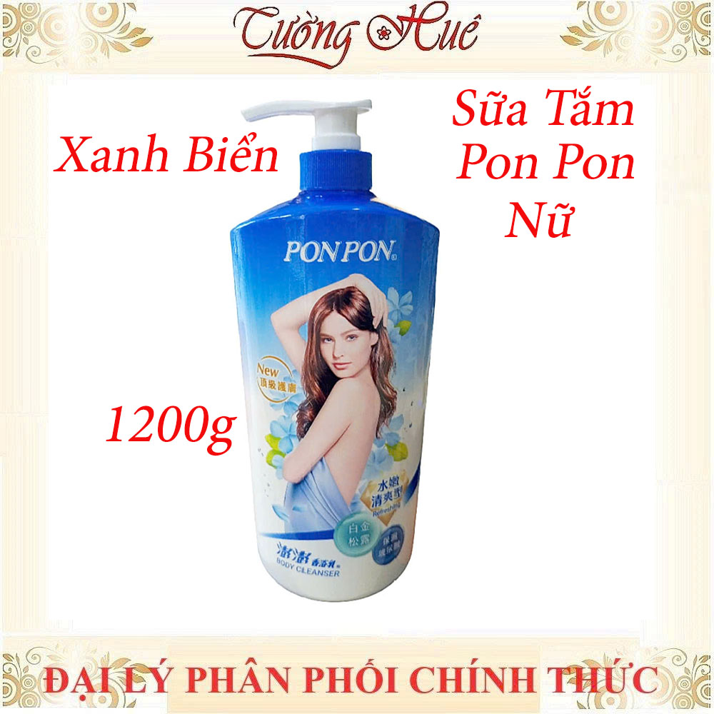 Sữa Tắm Nữ Pon Pon Đài Loan Nhiều Mùi - 1200g
