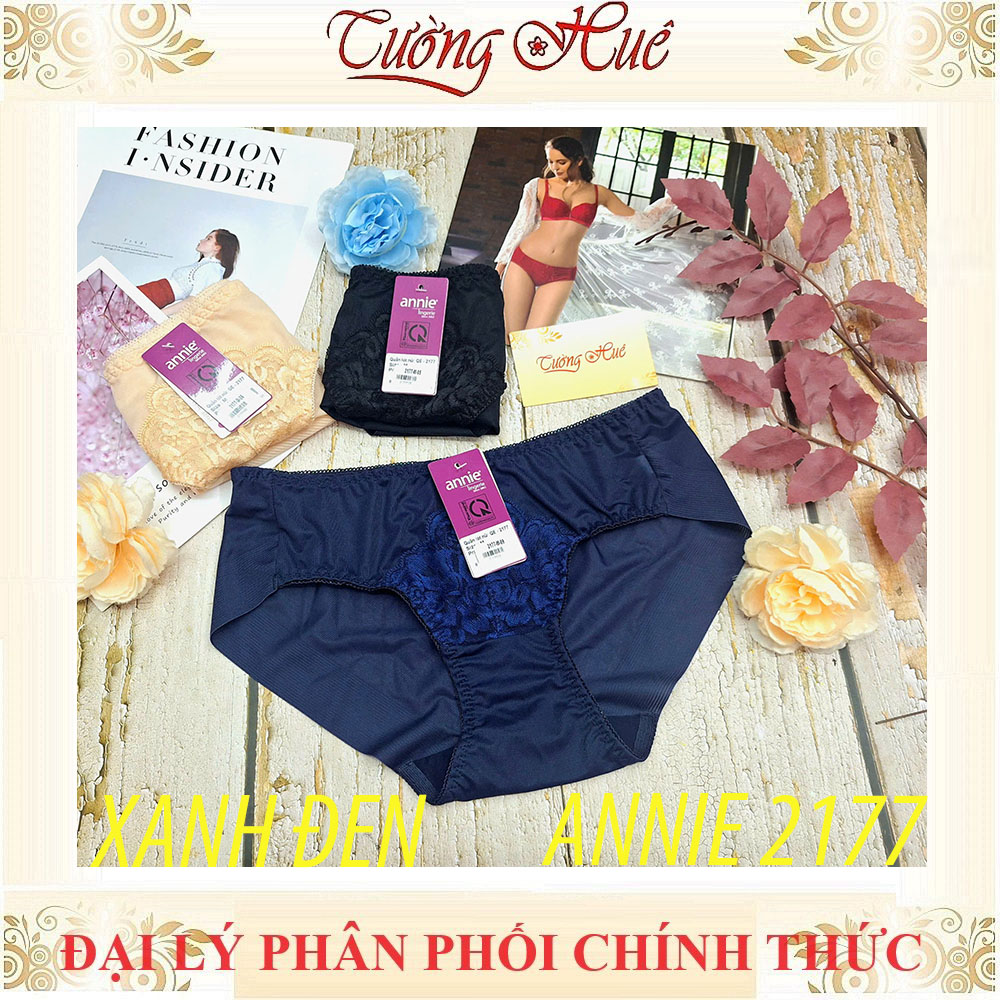 Quần lót nữ phối ren annie QE 2177 lưng thấp mặc thoải mái