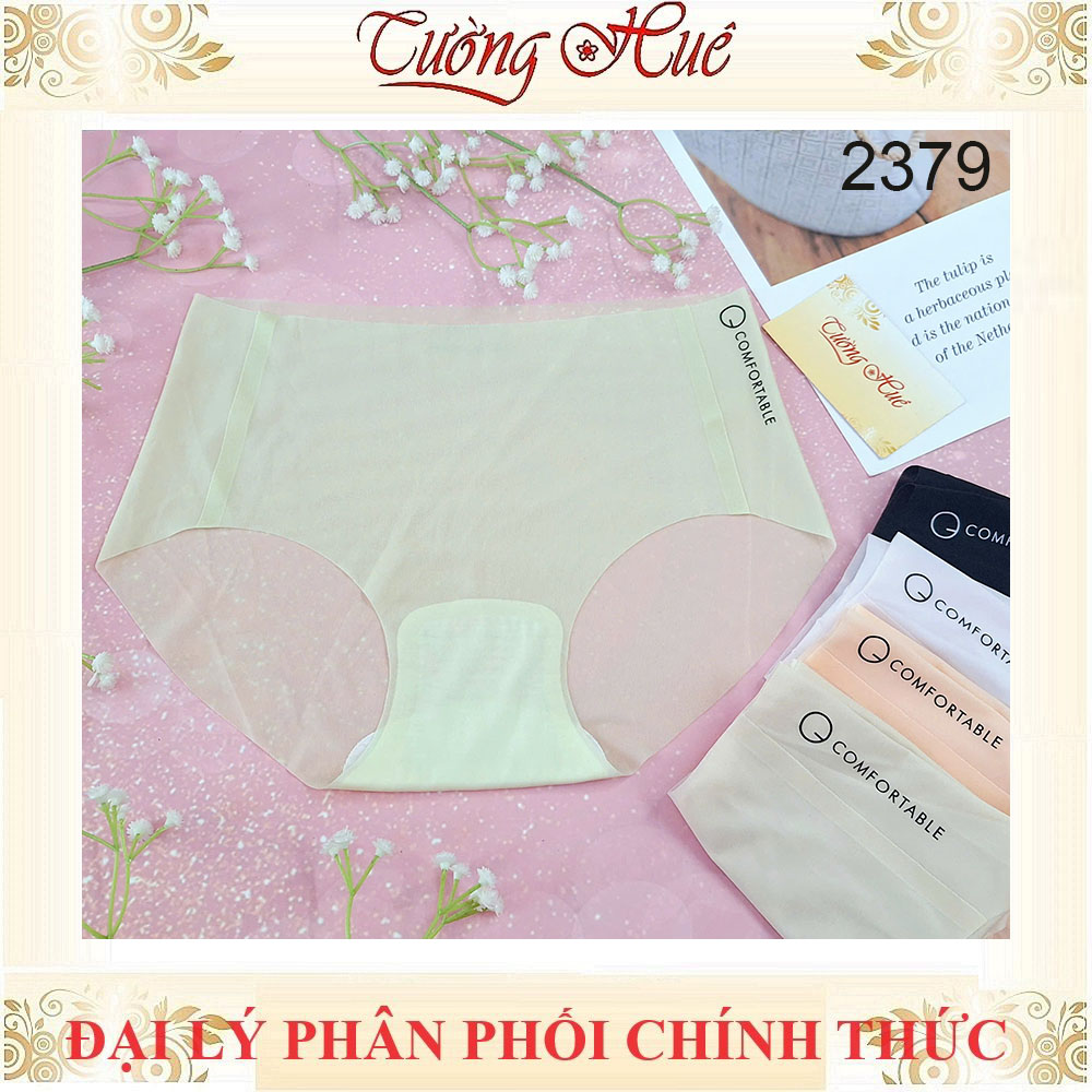 Quần Lót Nữ 2379 Cạp Cao Tàng Hình Su Đúc Không Đường May Mềm Mịn Thoáng Mát Màu Sắc Ngẫu Nhiên