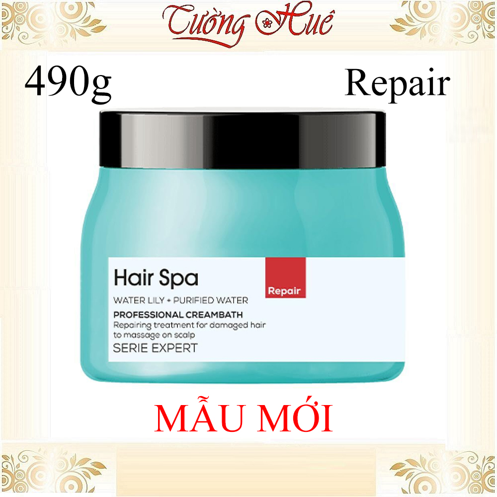 Ủ Tóc Phục Hồi Suôn Mượt Loreal Hair Spa - 490g - Xanh