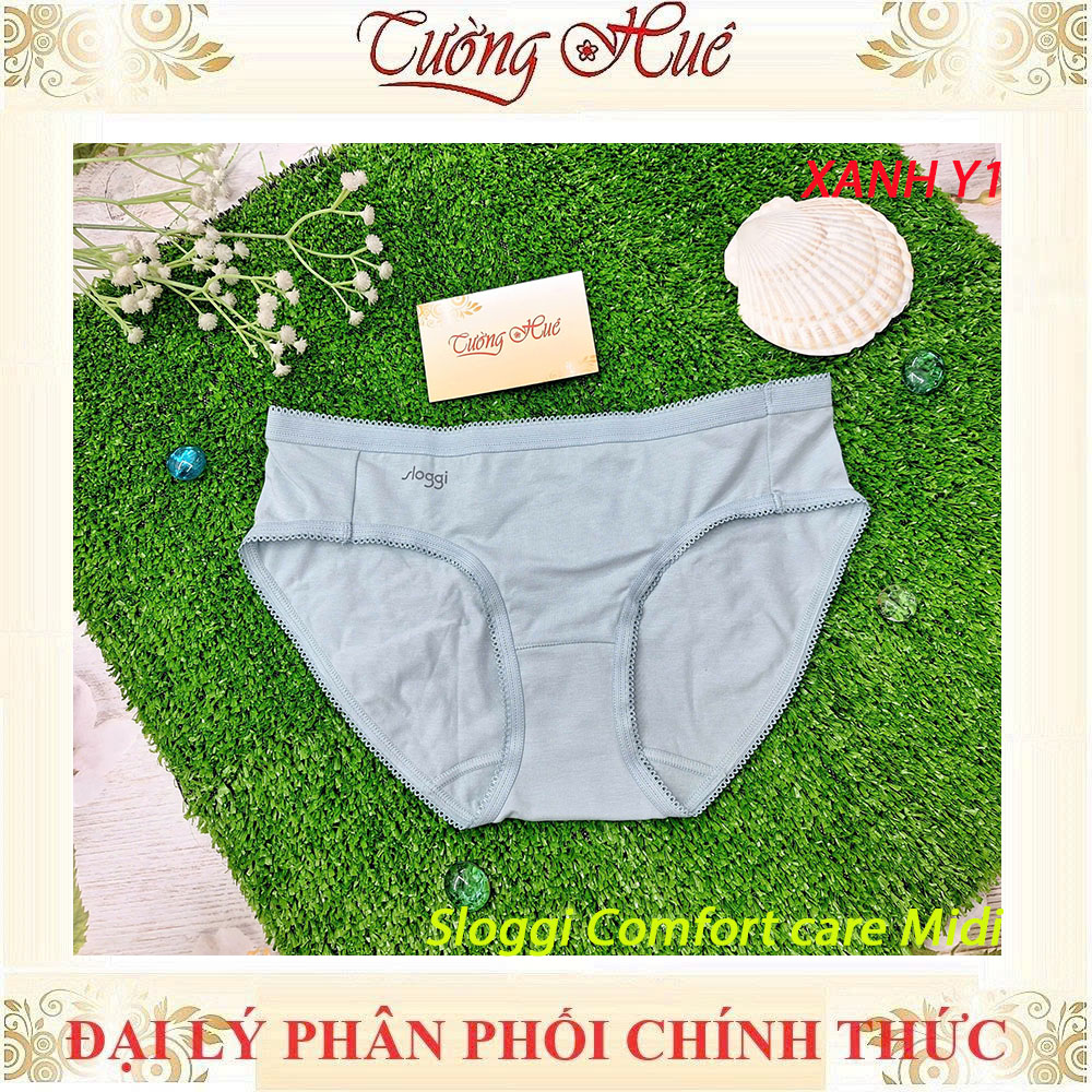 Quần Lót Nữ Triumph Sloggi Comfort care Midi Trơn Vải Cotton Hữu Cơ Mềm Mịn Lưng Vừa
