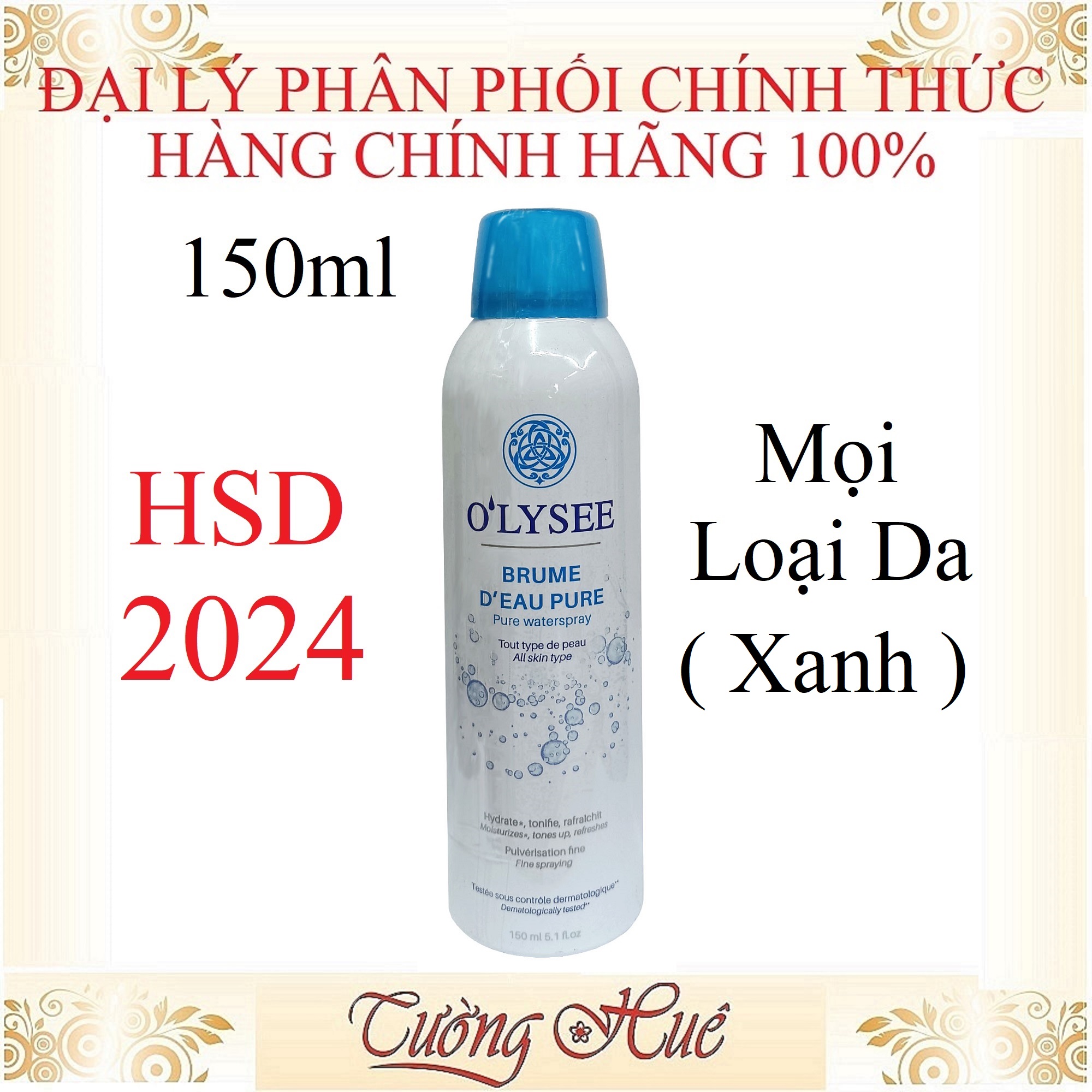 Xịt Khoáng Dưỡng Ẩm O'lysee Waterspray - 150ml ( Có Lựa Chọn )
