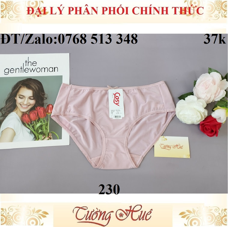 Quần lót nữ Cosy HCE 230 trơn lưng cao.