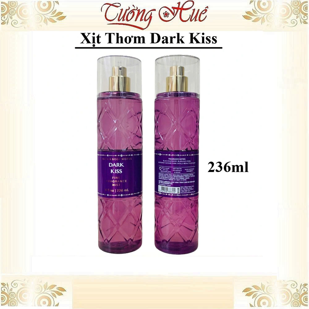 Tắm Dưỡng Xịt Bath & Body Works Dark Kiss (Có Lựa Chọn)