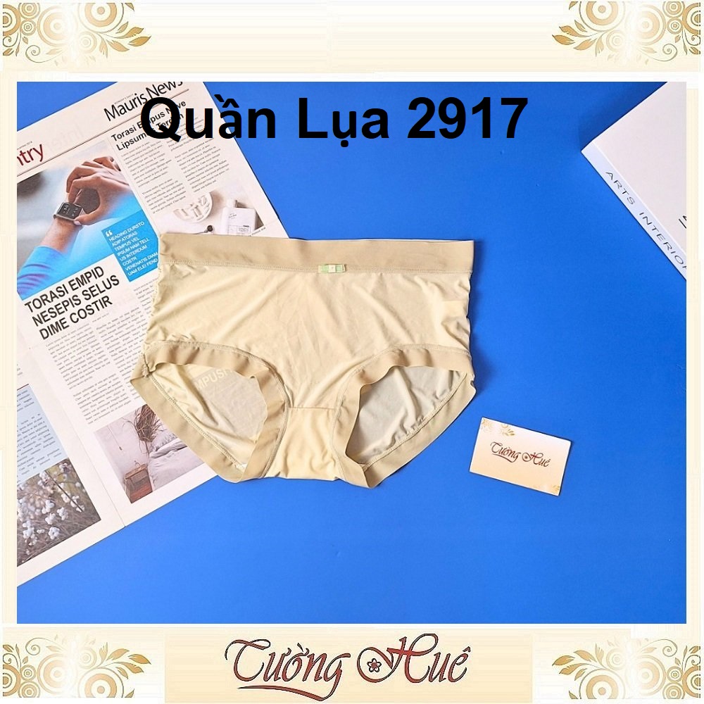 Quần Lót Nữ 2917 Lụa Trơn Lưng Cao.
