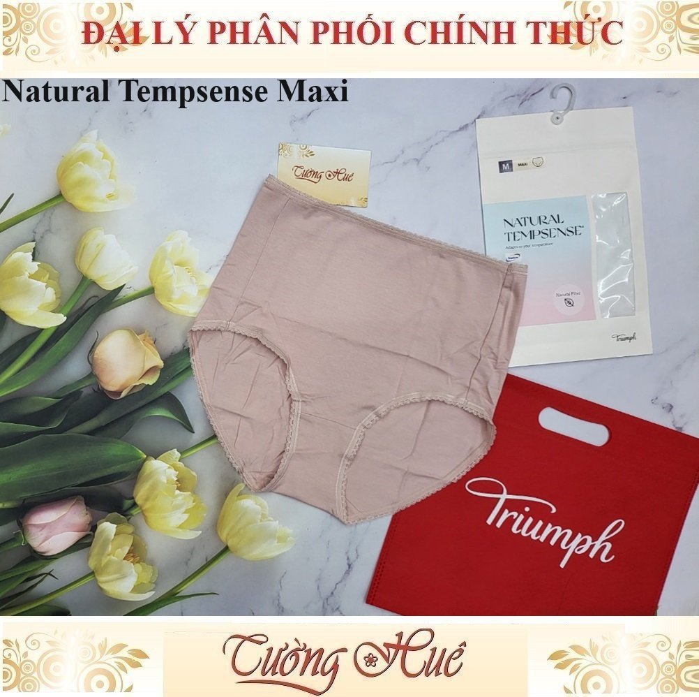 Quần lót nữ Triumph Natural Tempsense Maxi Cotton Trơn Lưng Cao.