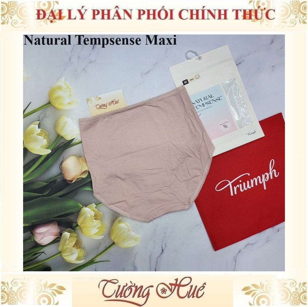 Quần lót nữ Triumph Natural Tempsense Maxi Cotton Trơn Lưng Cao.