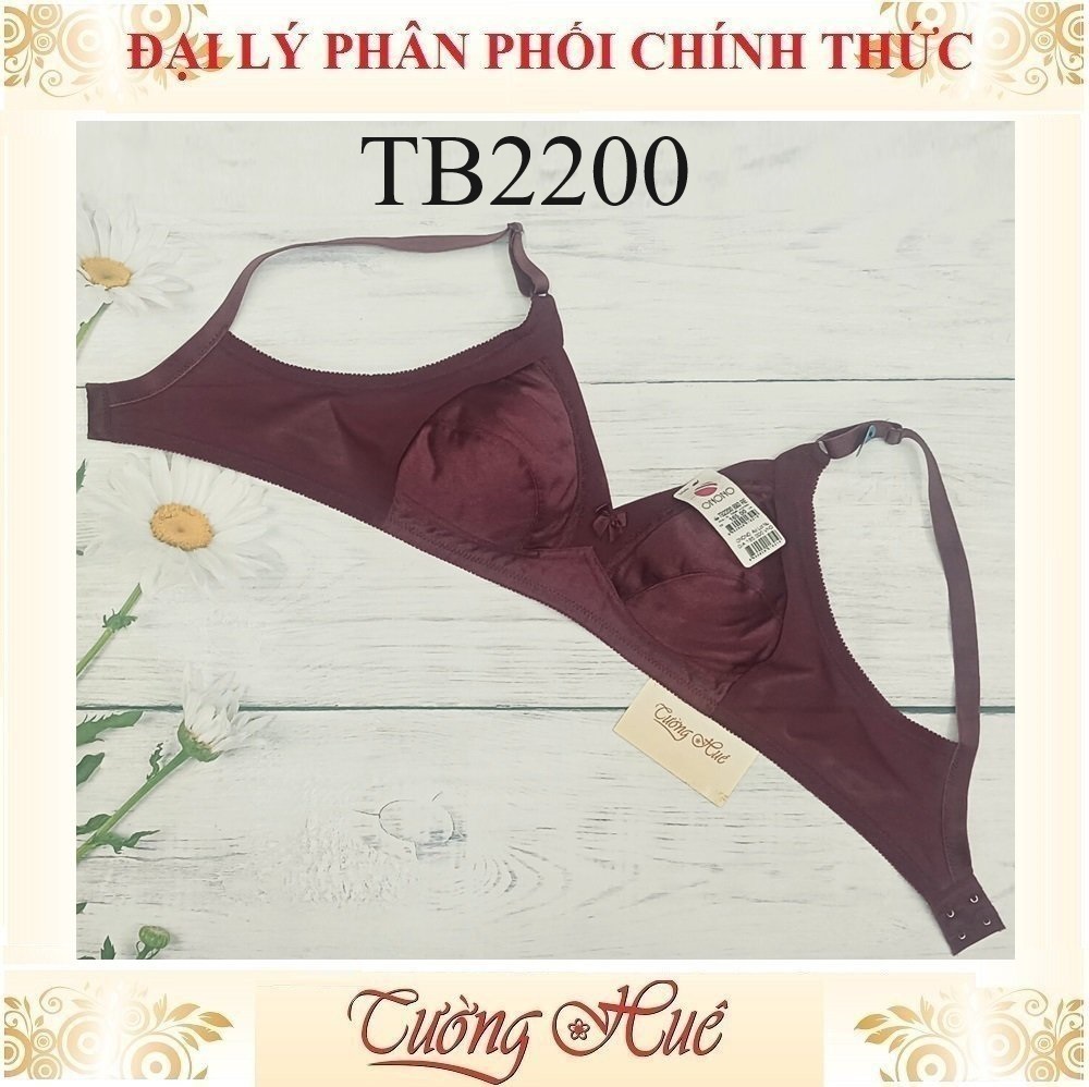 Áo Lót Nữ Thái Lan ONONO TB2200 Trơn Không Gọng Không Mút Phối Lưng Lưới.