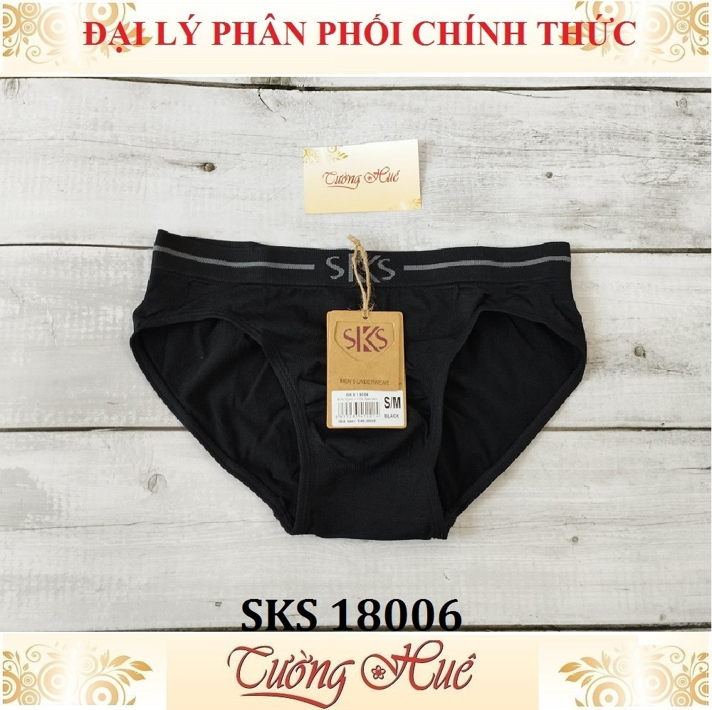 Quần lót nam Darlin SKS 18006 quần tam giác cotton trơn co giản 6 chiều.