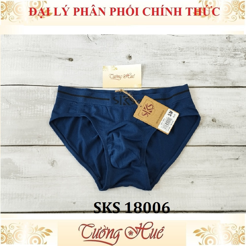 Quần lót nam Darlin SKS 18006 quần tam giác cotton trơn co giản 6 chiều.