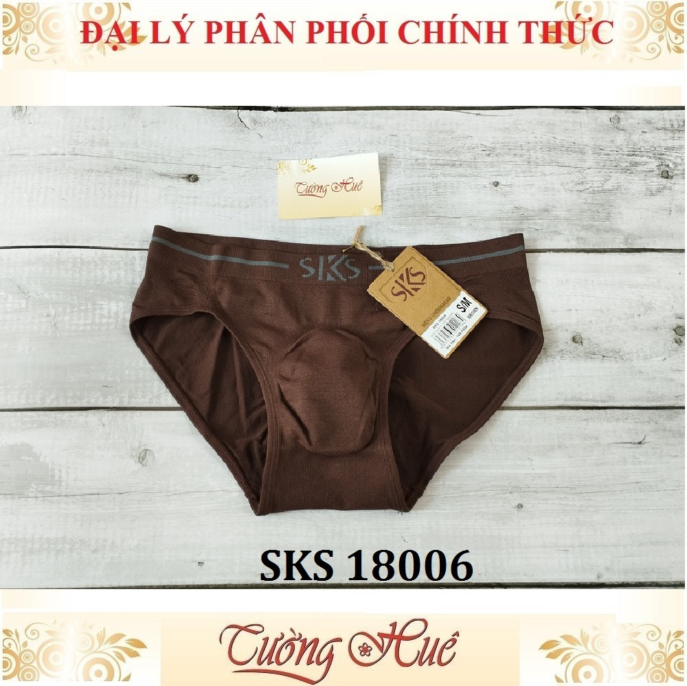 Quần lót nam Darlin SKS 18006 quần tam giác cotton trơn co giản 6 chiều.