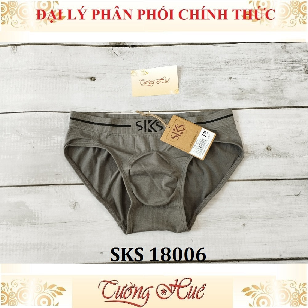 Quần lót nam Darlin SKS 18006 quần tam giác cotton trơn co giản 6 chiều.