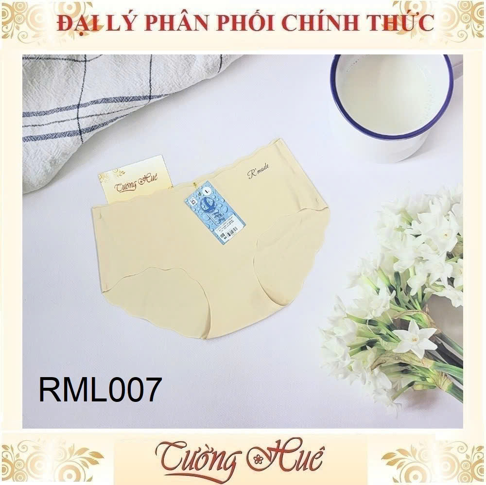 Quần Lót Nữ R'MODE Su Đúc Trơn Gợn Sóng Viền Lưng Vừa RML007.